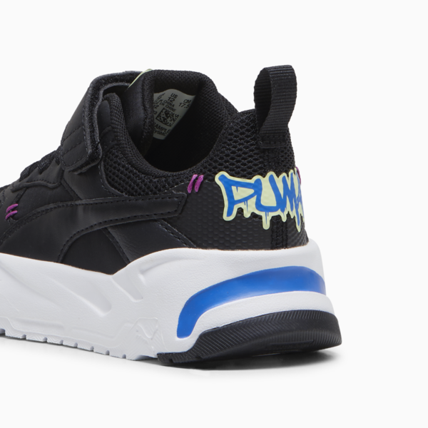 Trinity Mid 90s Sneakers Kids, PUMA Black-PUMA Black-Cool Cucumber-Hyperlink Blue, large-ZAF