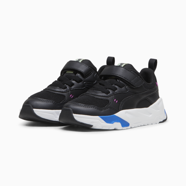 Trinity Mid 90s Sneakers Kids, PUMA Black-PUMA Black-Cool Cucumber-Hyperlink Blue, large-ZAF