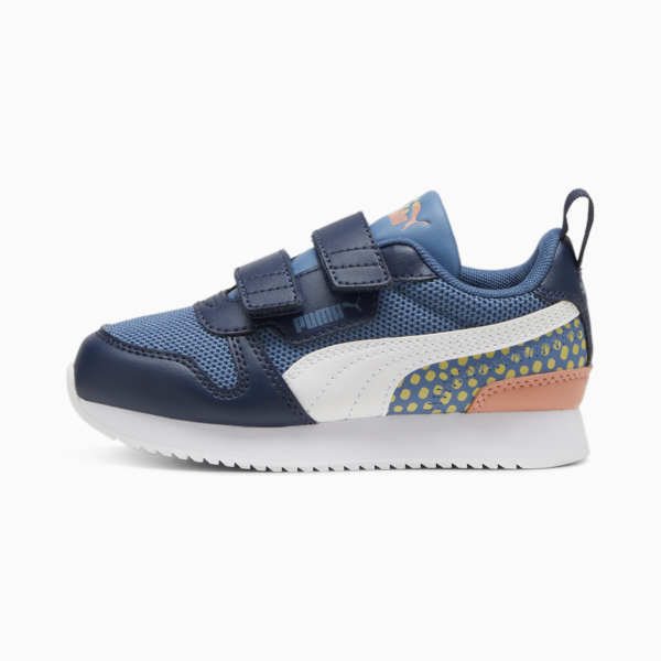 R78 PUMA FC Sneakers Kids, Blue Horizon-PUMA White-Club Navy, large-ZAF