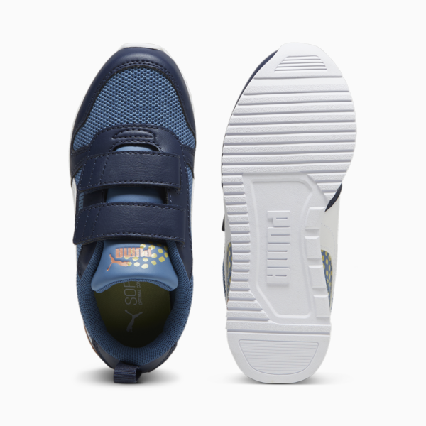 R78 PUMA FC Sneakers Kids, Blue Horizon-PUMA White-Club Navy, large-ZAF