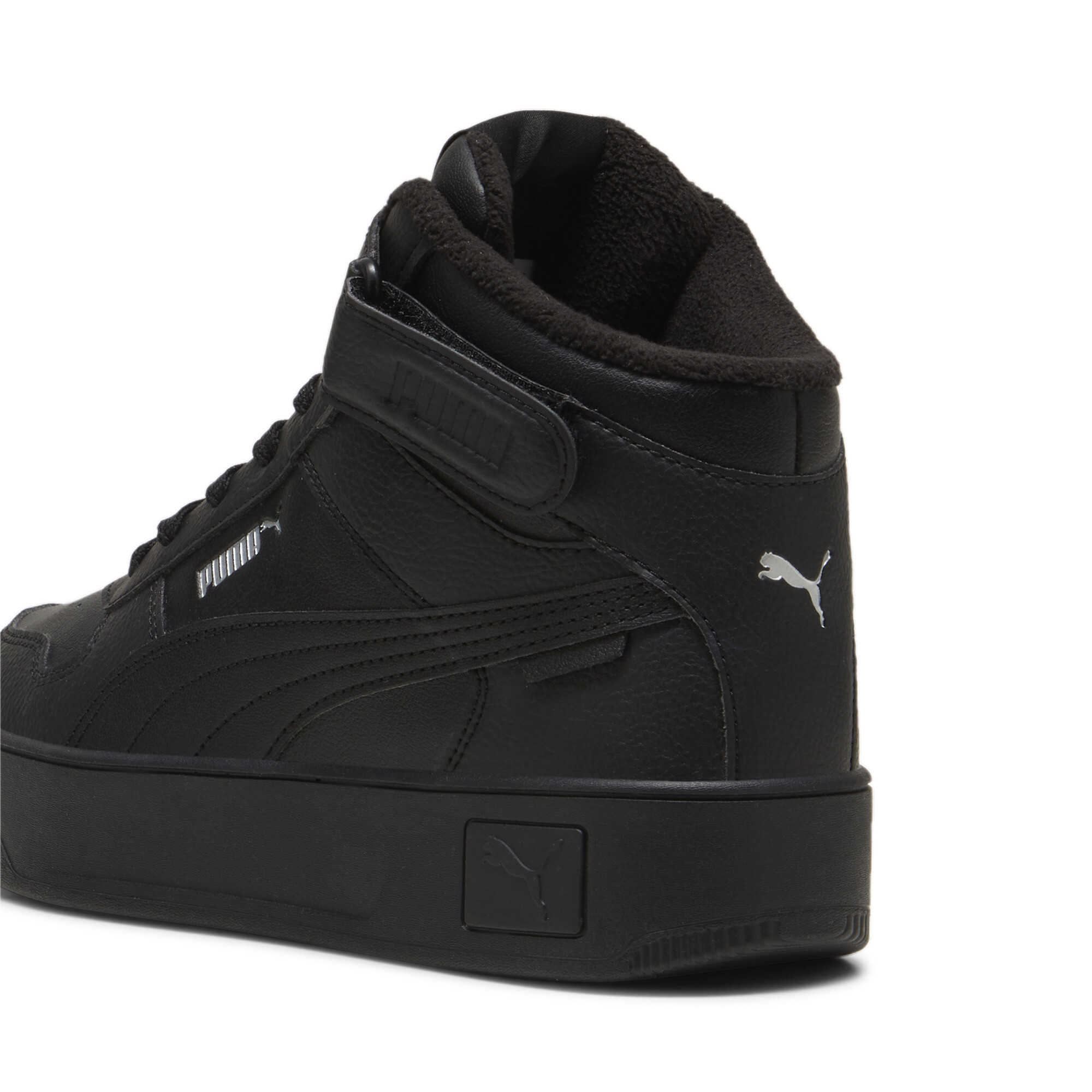 Women's Puma Carina Street Mid WTR Sneakers, Black, Size 38, Shoes