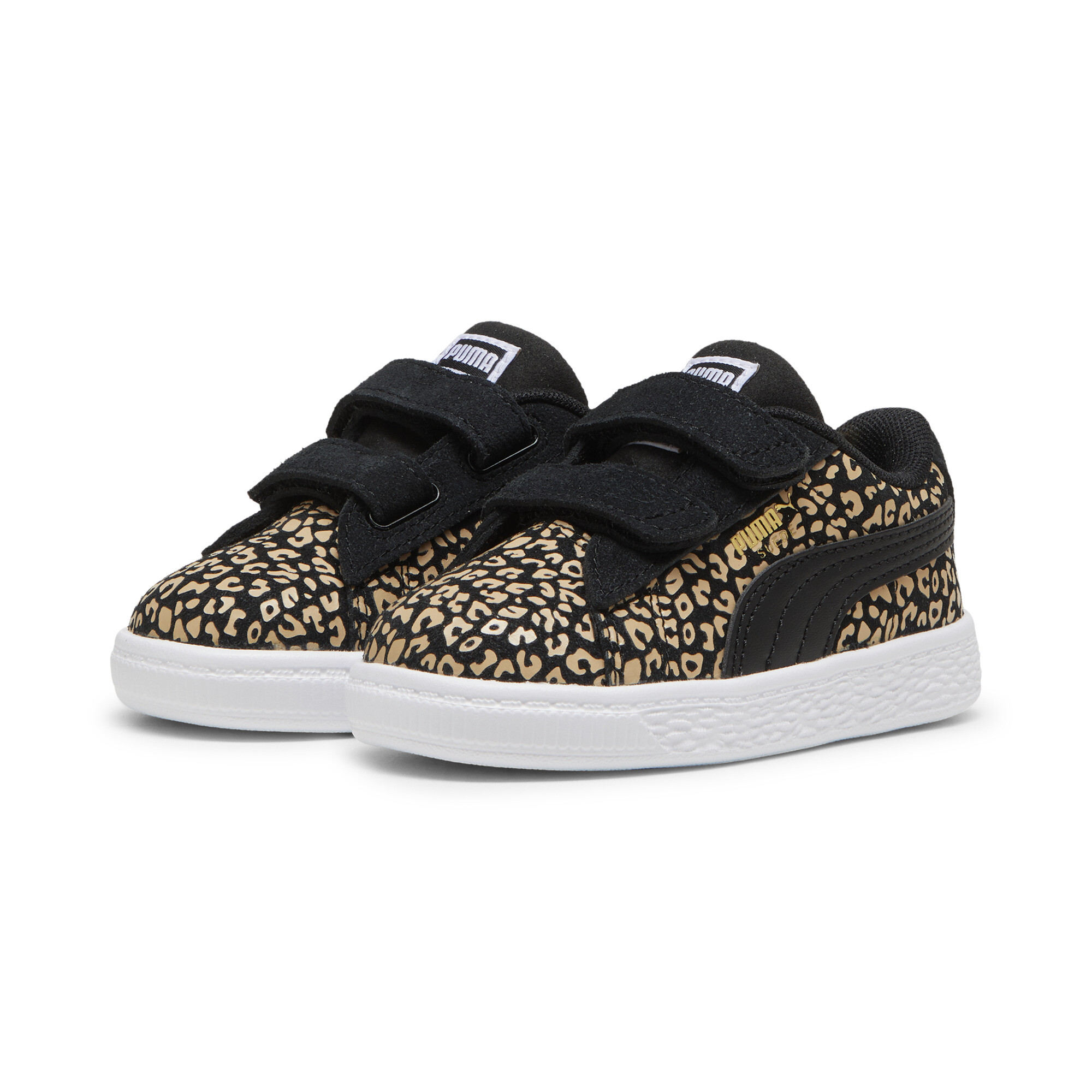 Women's Puma Suede Classic LF Cheetah Sneakers Toddler, Black, Size 25, Shoes