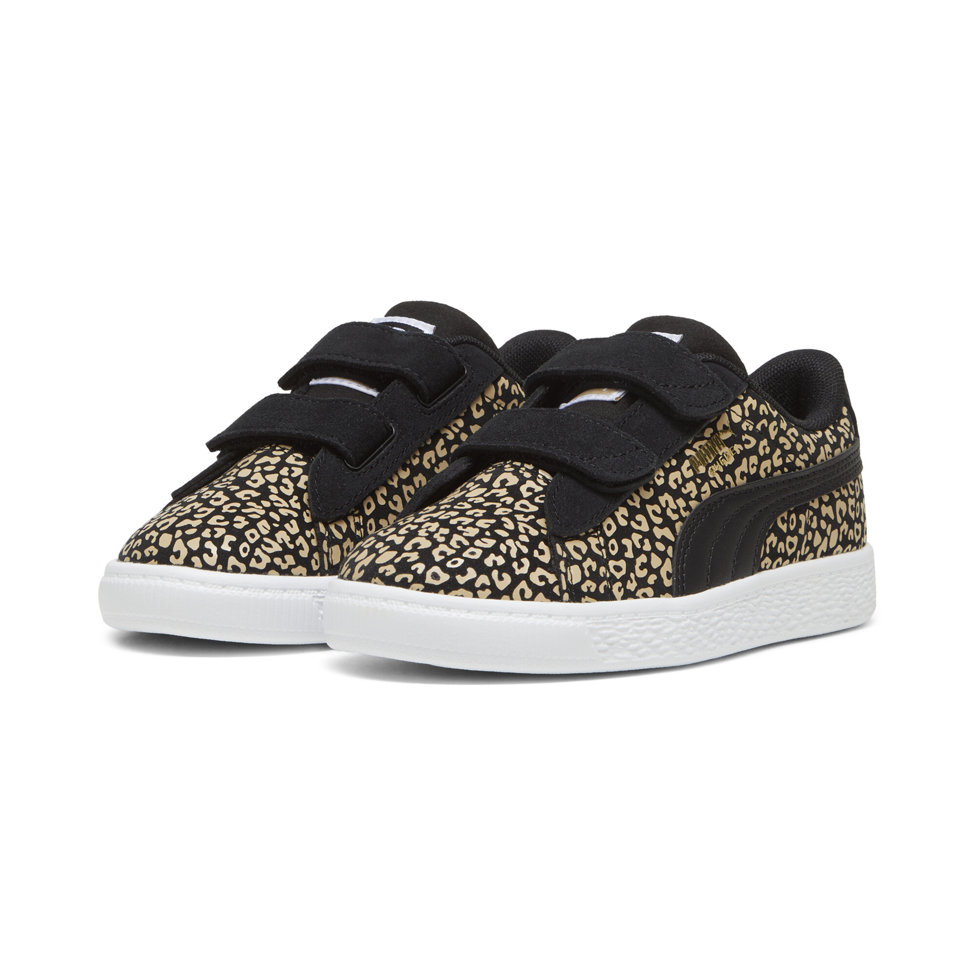 Puma Suede Classic LF Cheetah Sneakers Kids, Black, Size 33, Shoes