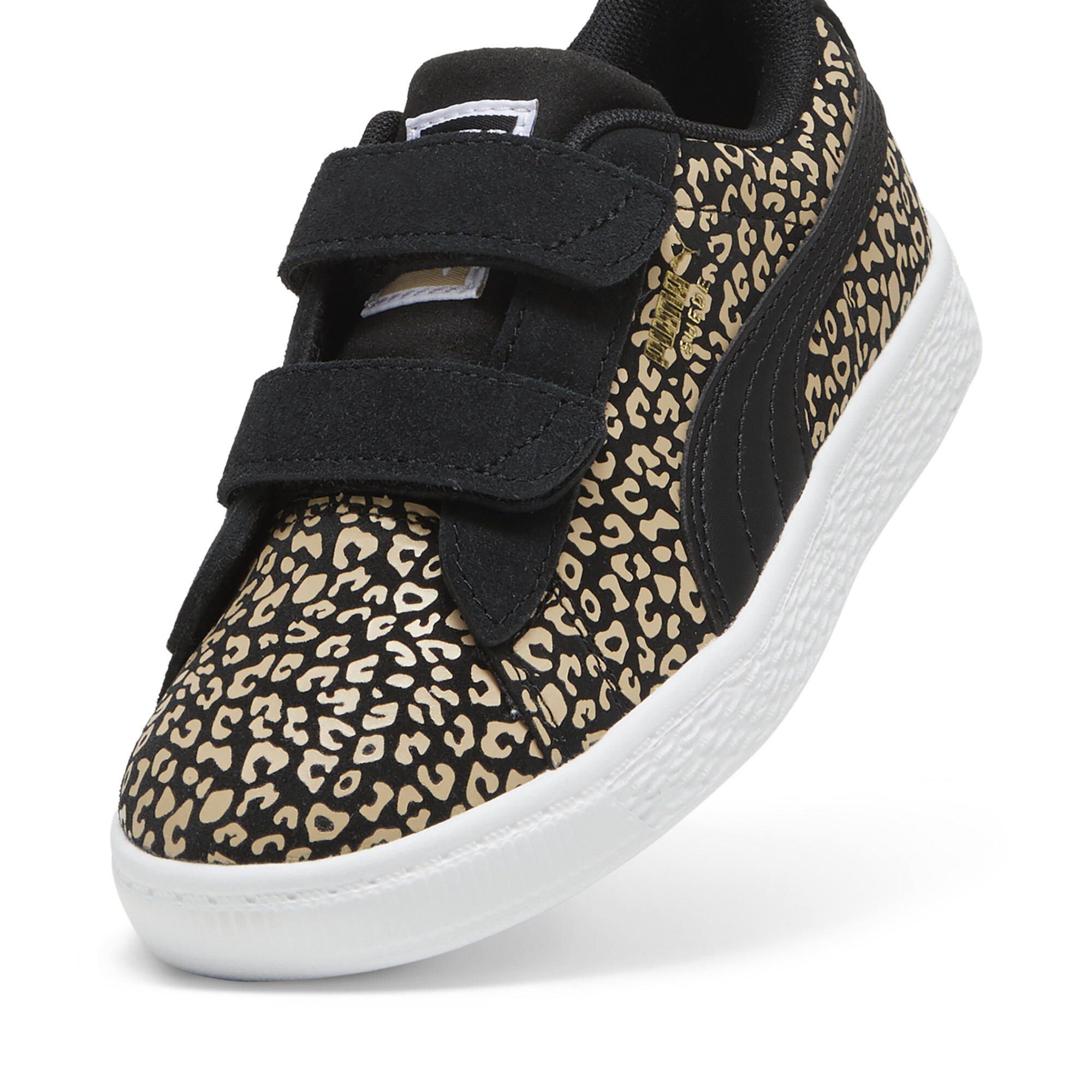 Puma Suede Classic LF Cheetah Sneakers Kids, Black, Size 33, Shoes