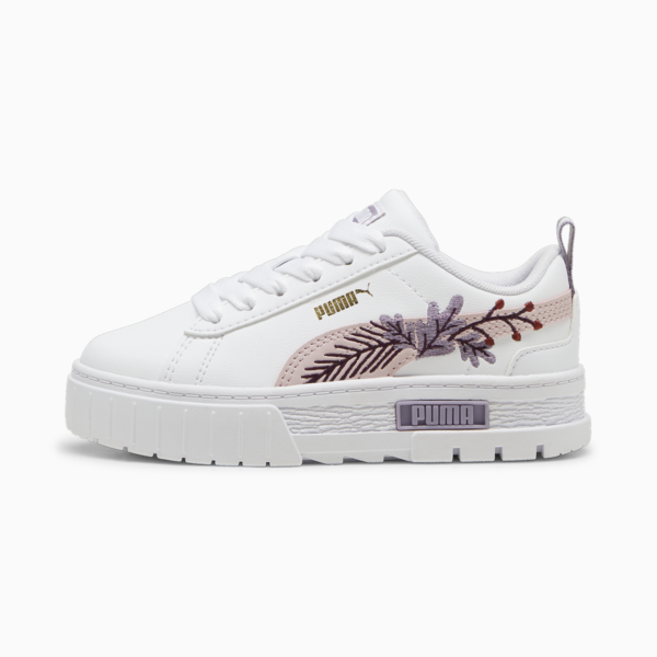 Zapatillas Mayze Winter Embroidery para niños, PUMA White-Mauve Mist, large-ARG
