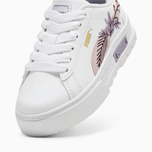 Zapatillas Mayze Winter Embroidery para niños, PUMA White-Mauve Mist, large-ARG