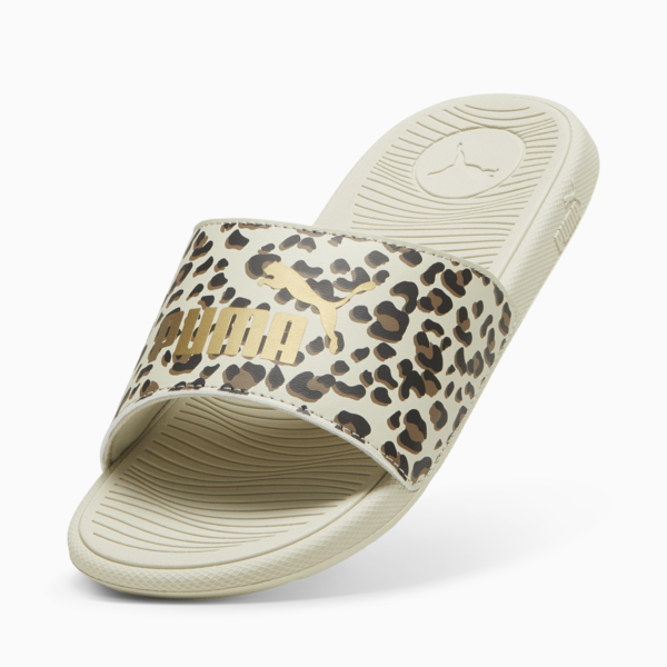 Chanclas Cool Cat 2.0 Animal para niños grandes, Desert Dust-Gold-Haute Coffee, large-MEX
