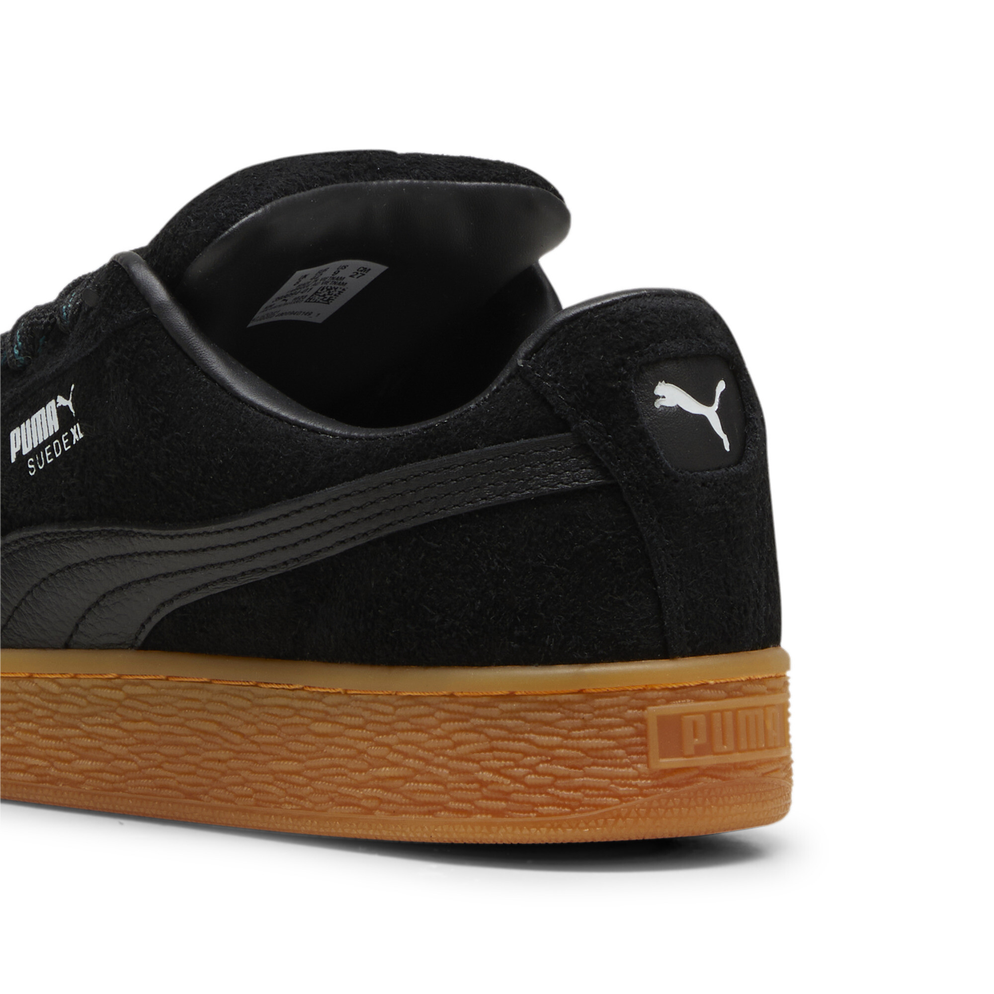 Puma Suede XL Flecked Unisex, Black, Size 35.5, Shoes