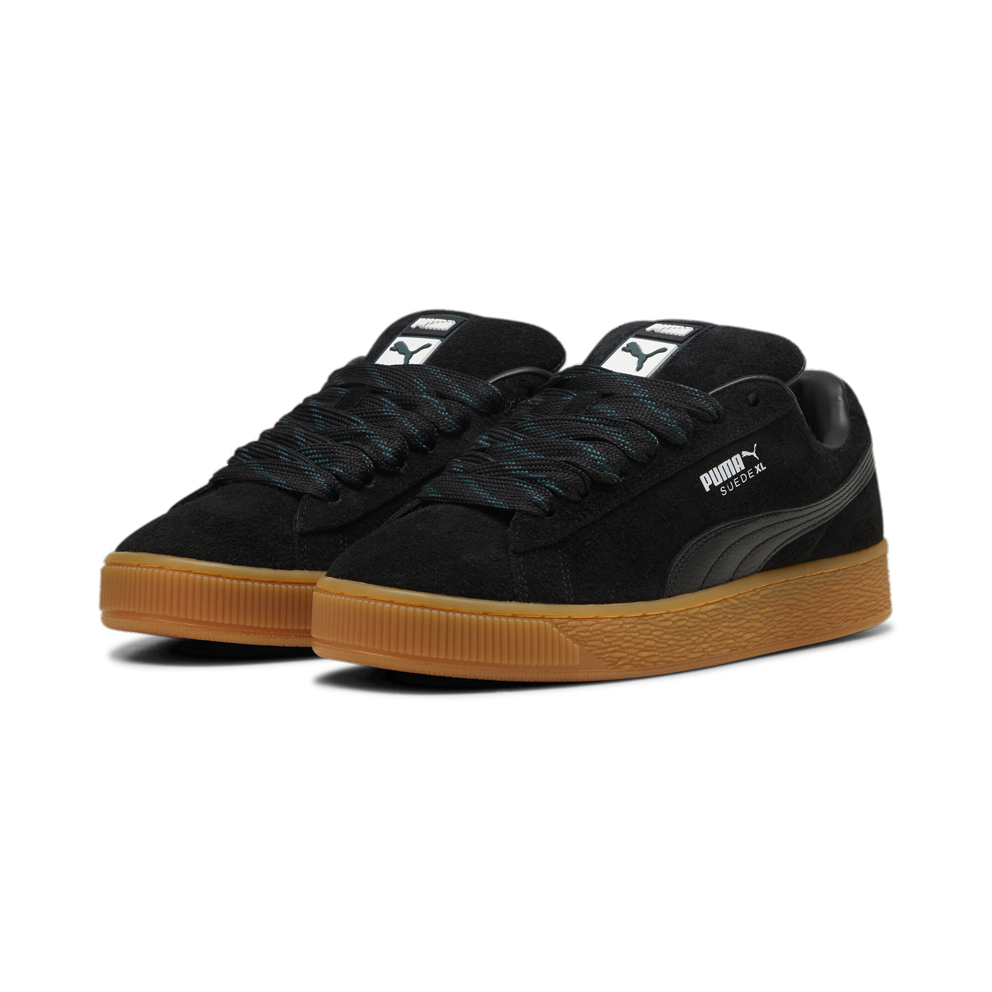 Puma Suede XL Flecked Unisex, Black, Size 48, Shoes