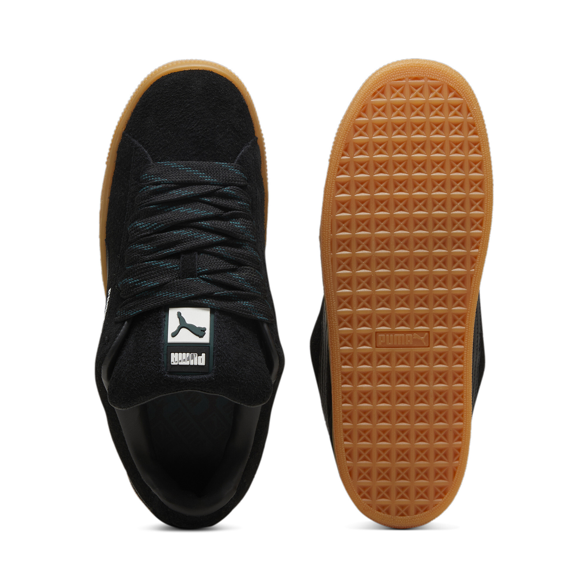 Puma Suede XL Flecked Unisex, Black, Size 35.5, Shoes