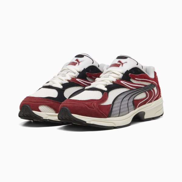 Extos Collector Sneakers Unisex, Frosted Ivory-Intense Red, large-MEX