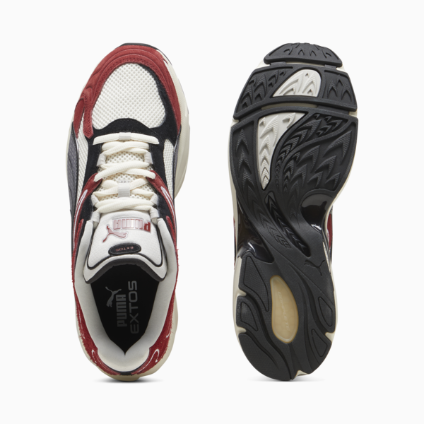 Extos Collector Sneakers Unisex, Frosted Ivory-Intense Red, large-MEX