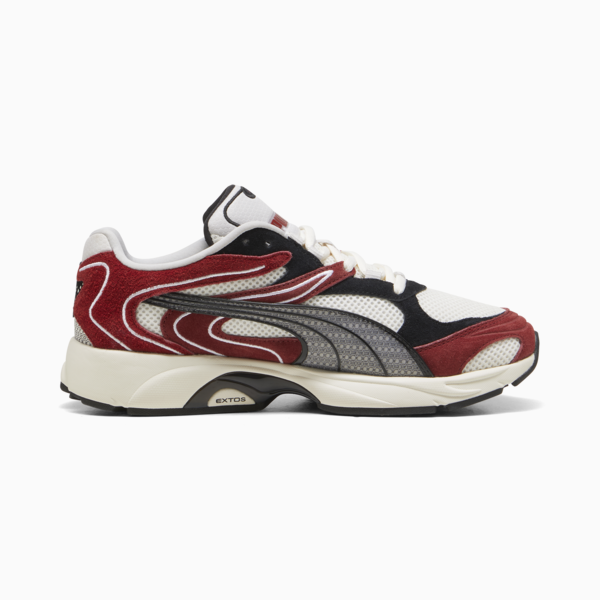 Extos Collector Sneakers Unisex, Frosted Ivory-Intense Red, large-MEX