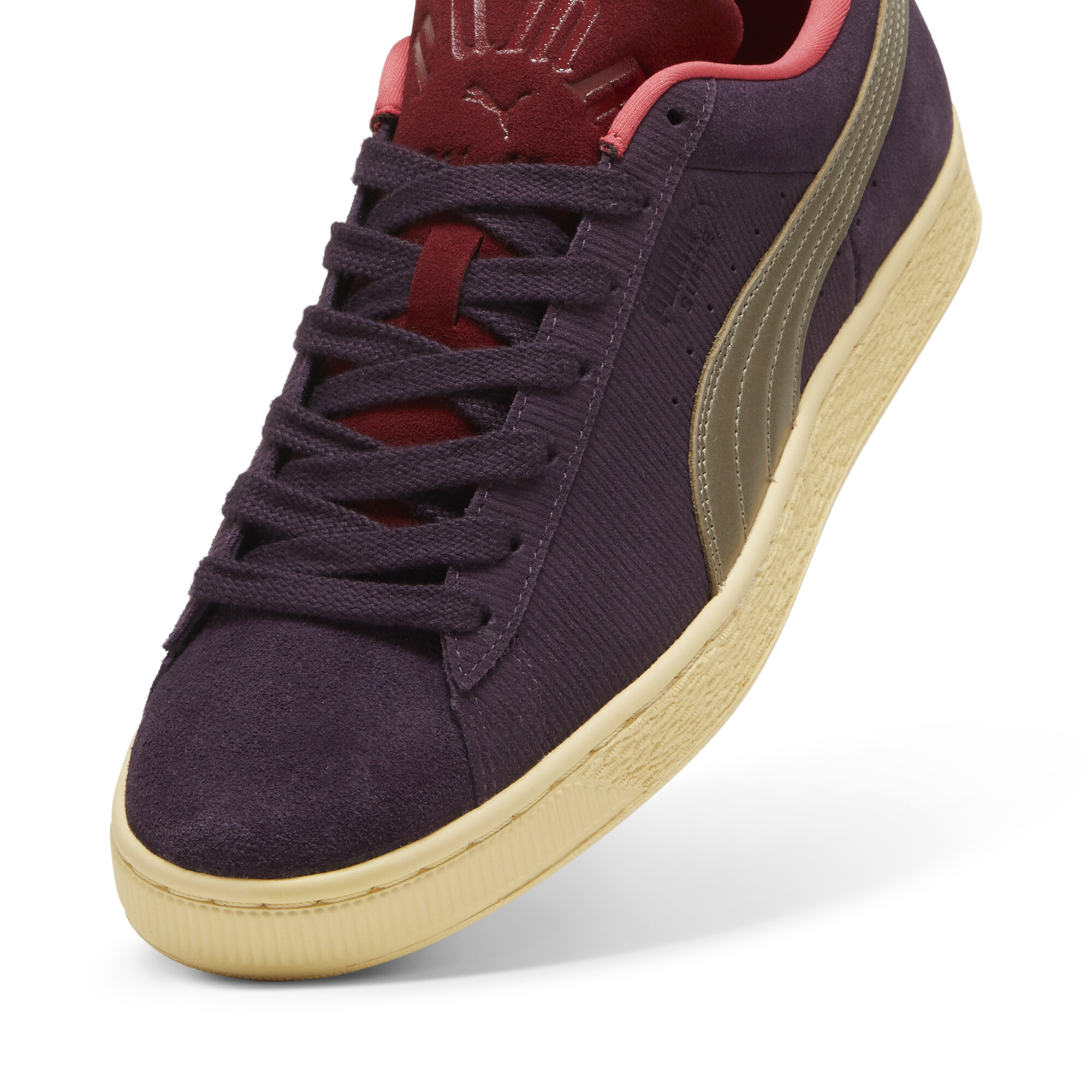 Kids' PUMA PLAY LOUD Suede Sneakers Unisex In Purple, Size EU 47