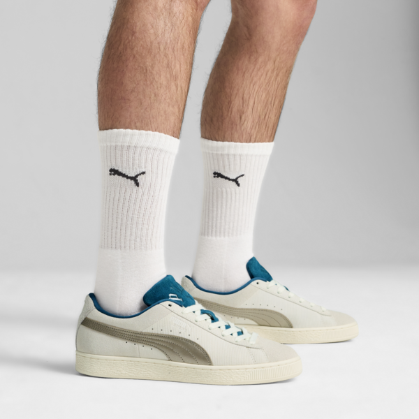 PLAY LOUD Suede Sneakers Unisex, Warm White-Cold Green, large-ZAF