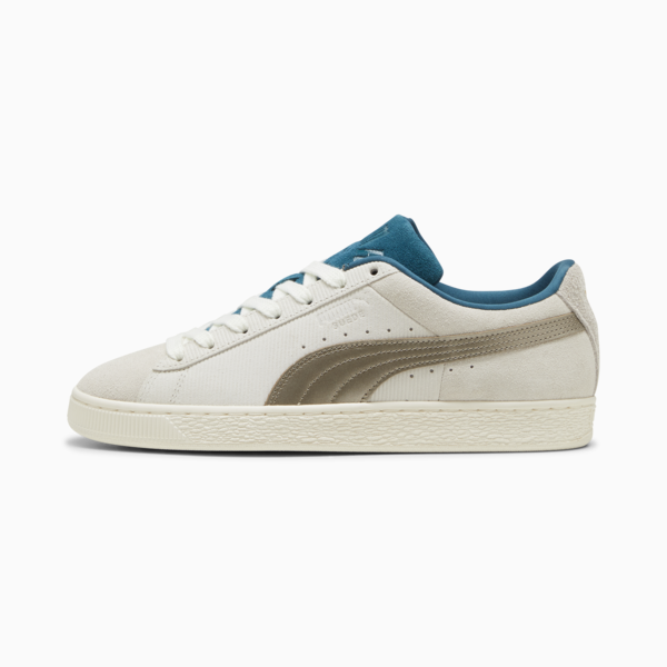 PLAY LOUD Suede Sneakers Unisex, Warm White-Cold Green, large-ZAF