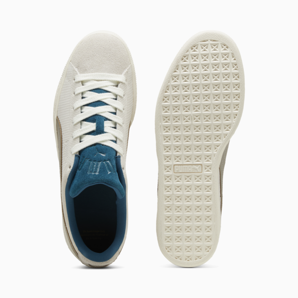 PLAY LOUD Suede Sneakers Unisex, Warm White-Cold Green, large-ZAF