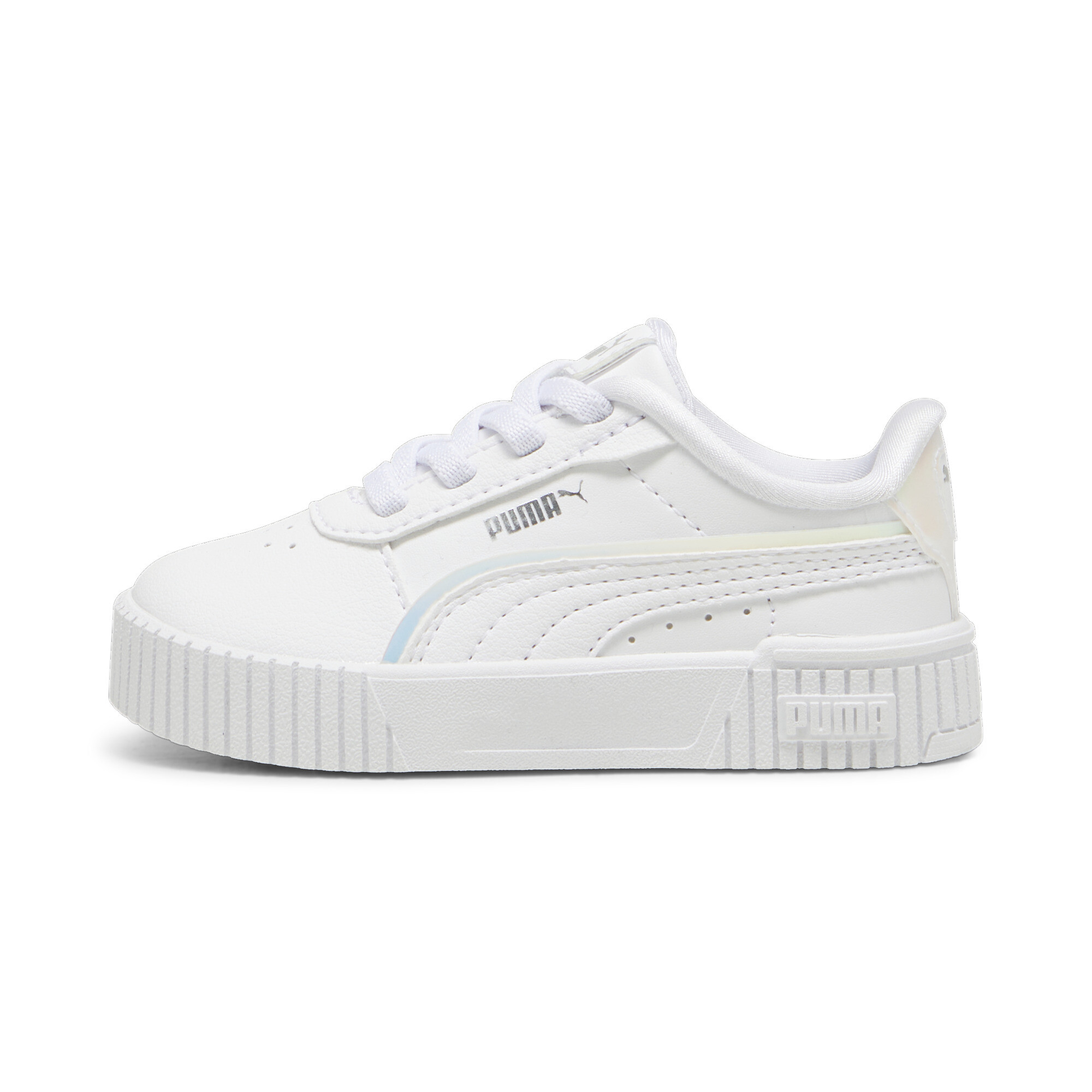 Puma Carina 2.0 Holo 2.0 Sneakers Kleinkinder Schuhe Für Damen | White/Mauve Mist/Silver | Größe: 27