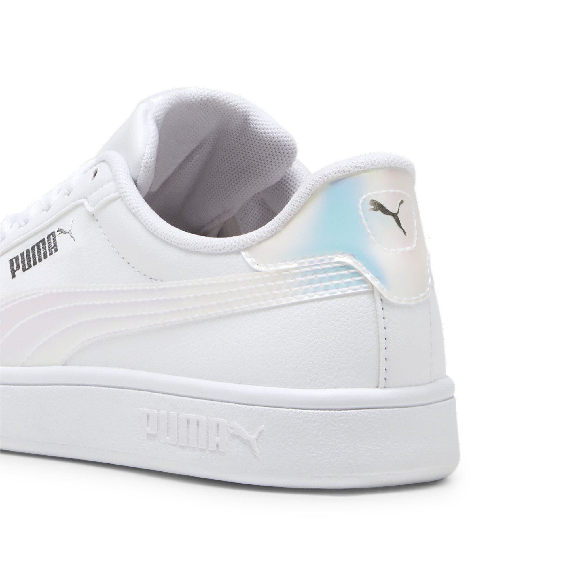 Puma Smash 3.0 Holo 2.0 Sneakers Youth, White, Size 35.5, Shoes