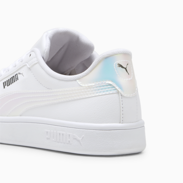 Smash 3.0 Holo 2.0 Sneakers Youth, PUMA White-Mauve Mist-PUMA Silver, large-ZAF