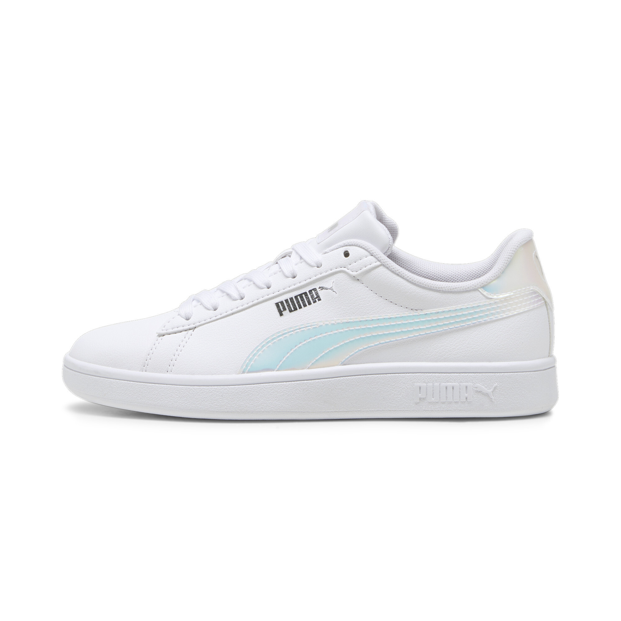 Puma Smash 3.0 Holo 2.0 Sneakers Teenager Schuhe Für Für Kinder | Mit Plain | White/Mauve Mist/Silver | Größe: 35.5