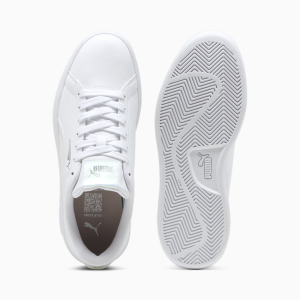 Smash 3.0 Holo 2.0 Sneakers Youth, PUMA White-Mauve Mist-PUMA Silver, large-ZAF