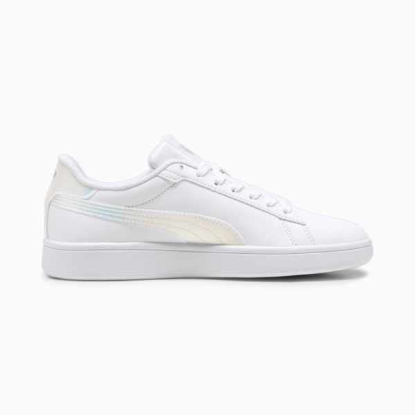 Smash 3.0 Holo 2.0 Sneakers Youth, PUMA White-Mauve Mist-PUMA Silver, large-ZAF