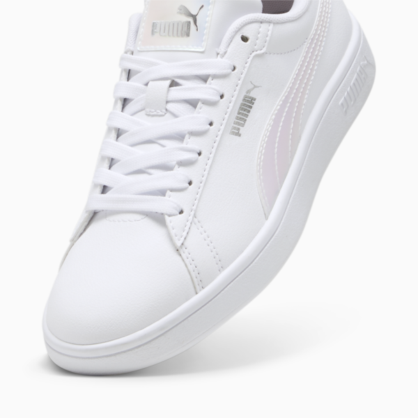 Smash 3.0 Holo 2.0 Sneakers Youth, PUMA White-Mauve Mist-PUMA Silver, large-ZAF