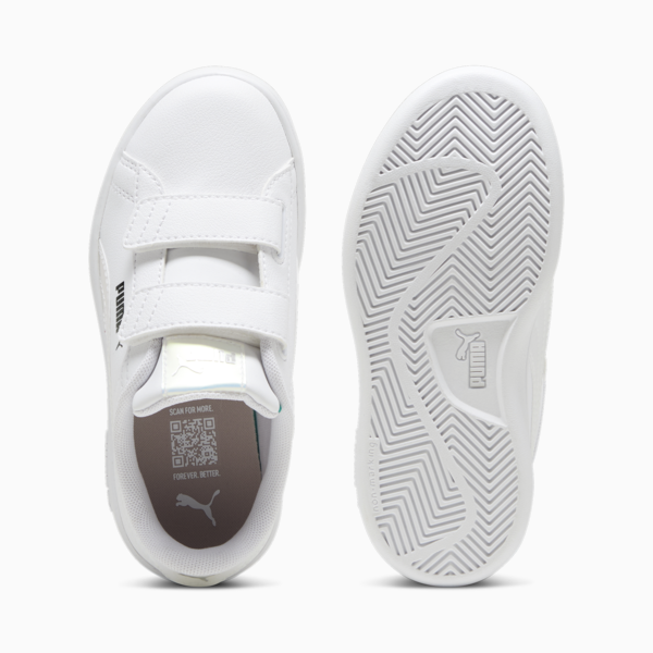 Smash 3.0 Holo 2.0 Sneakers Kids, PUMA White-Mauve Mist-PUMA Silver, large-ZAF