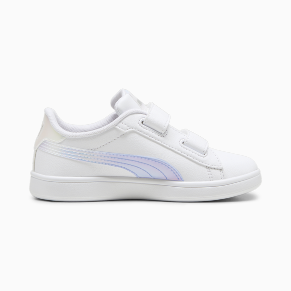 Smash 3.0 Holo 2.0 Sneakers Kids, PUMA White-Mauve Mist-PUMA Silver, large-ZAF