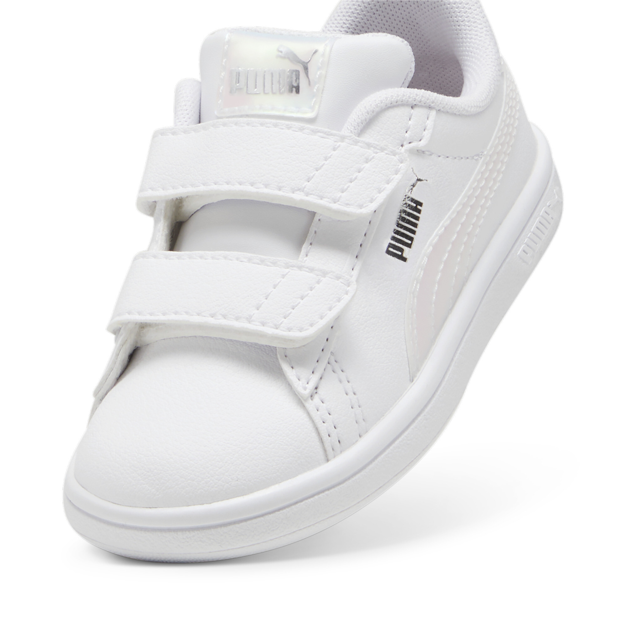 Puma Smash 3.0 Holo 2.0 Sneakers Toddlers, White, Size 24, Shoes