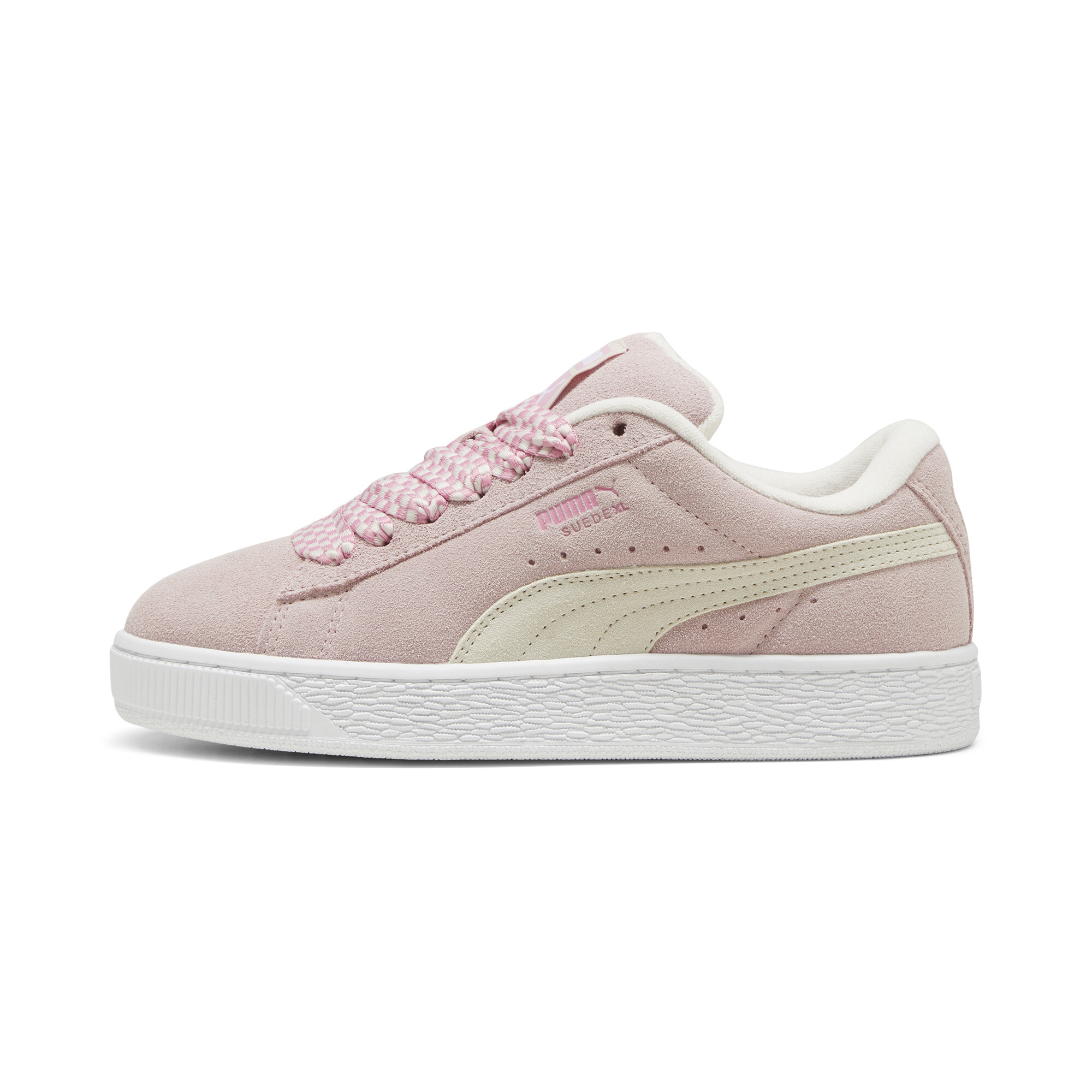 Puma Suede XL Lace Sneakers Damen Schuhe | Mit Colorful | Mauve Mist/White | Größe: 37.5