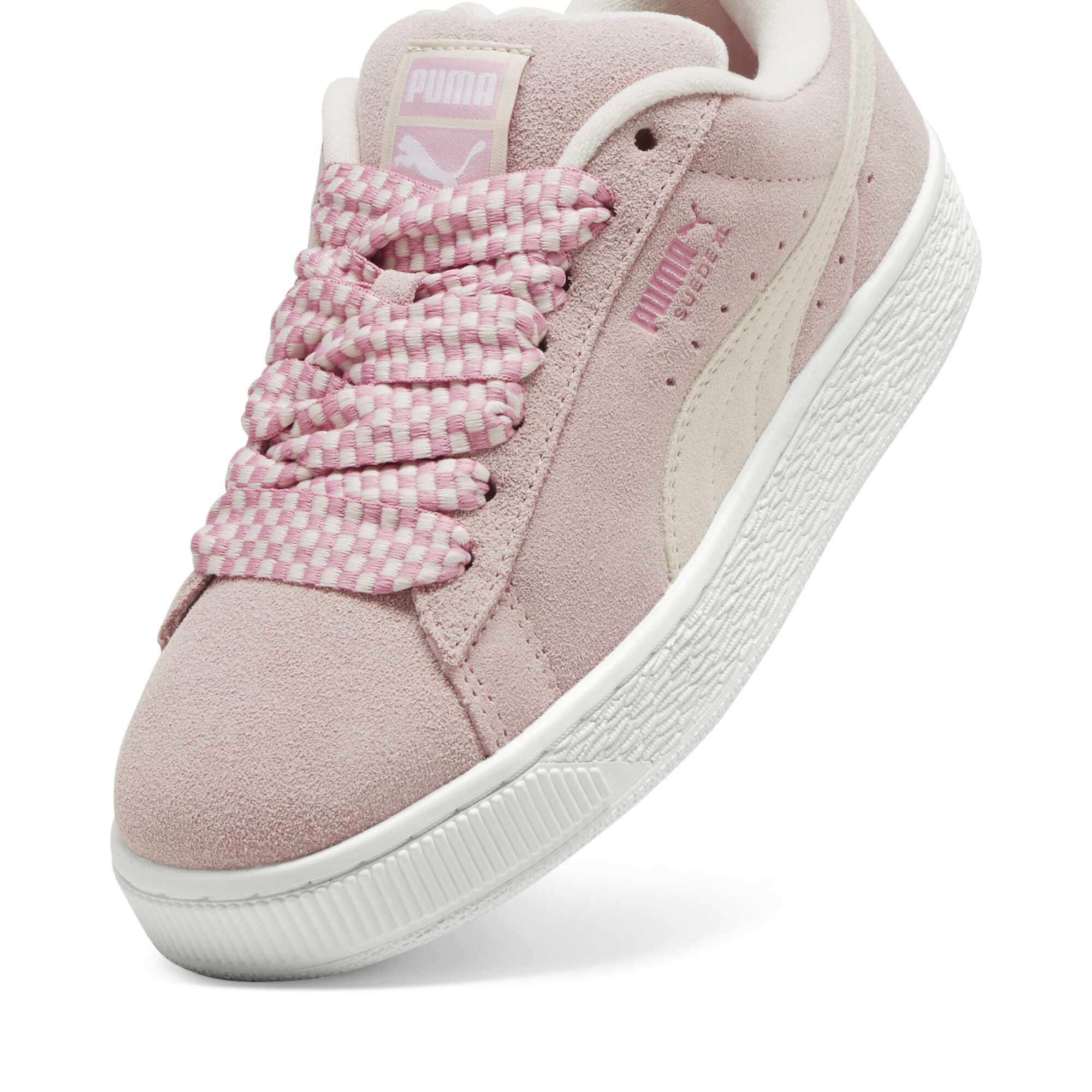 Women's Puma Suede XL Lace Sneakers, Pink, Size 40.5, Shoes