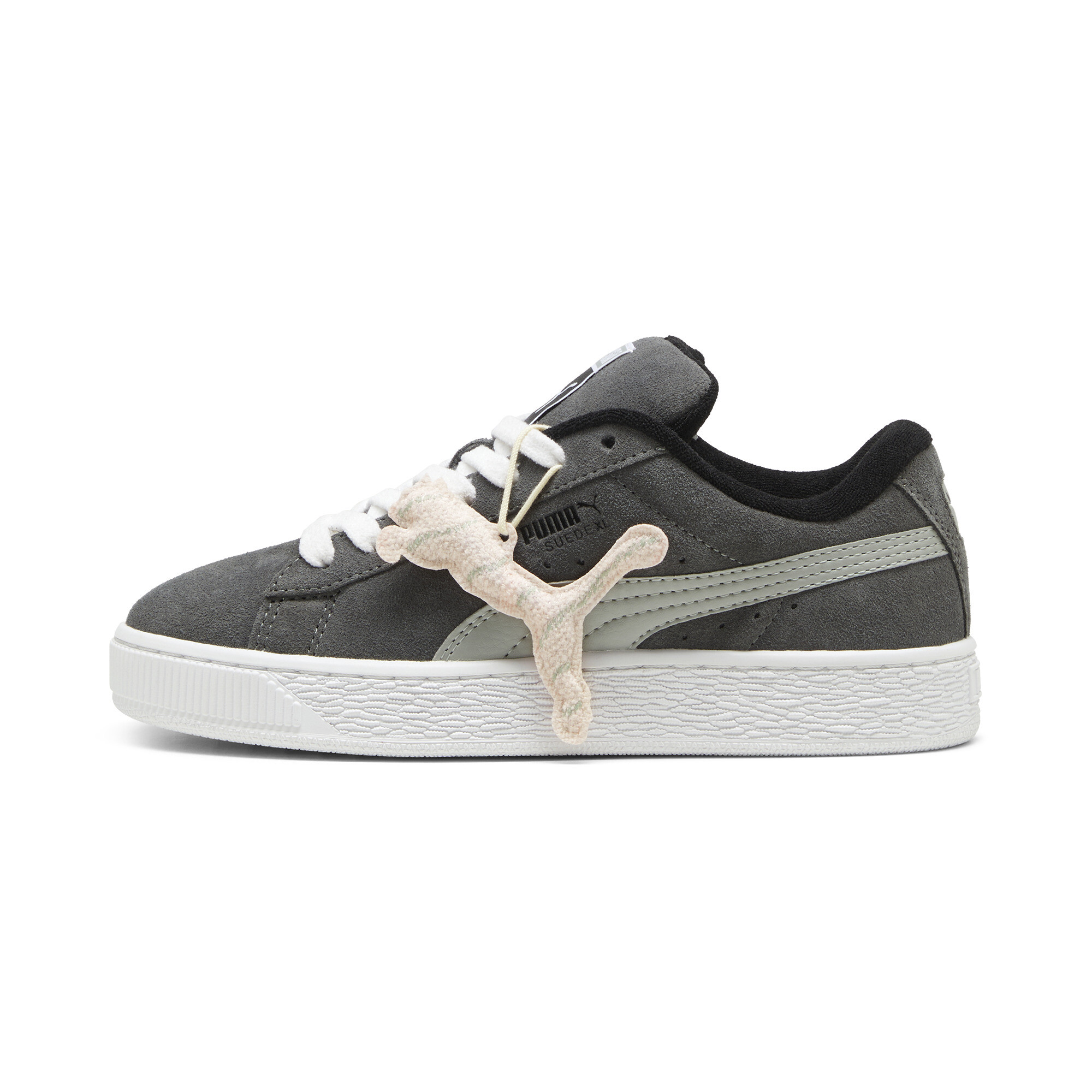 Women's Puma Suede XL Merry X-mas Sneakers, Gray, Size 40.5, Shoes