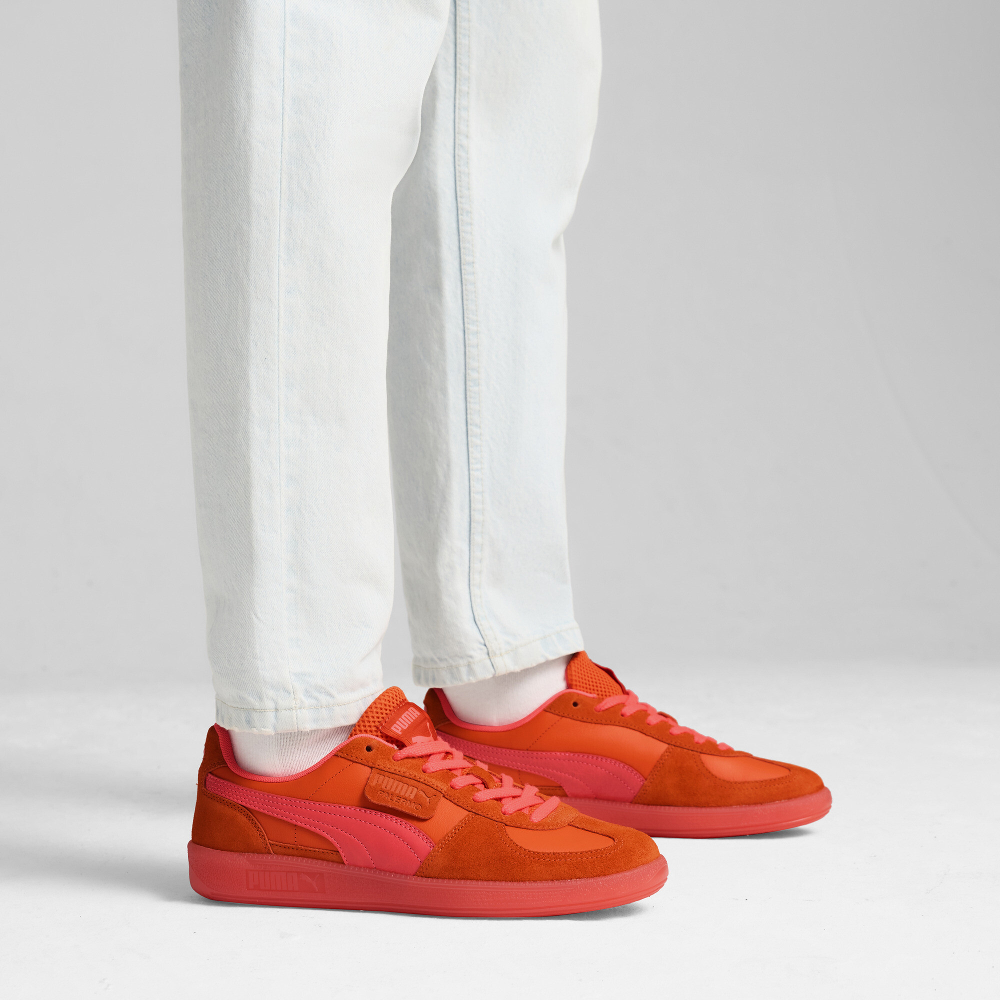 Orange puma shoes clearance
