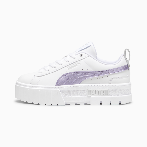 Mayze Glow-Up Sneakers Women, PUMA White-Feather Gray, large-MEX