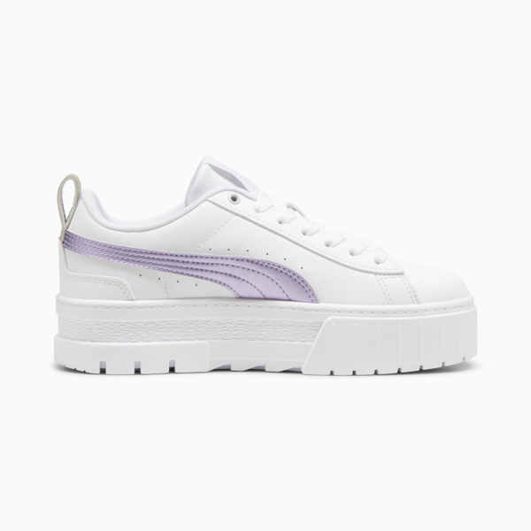 Mayze Glow-Up Sneakers Women, PUMA White-Feather Gray, large-MEX