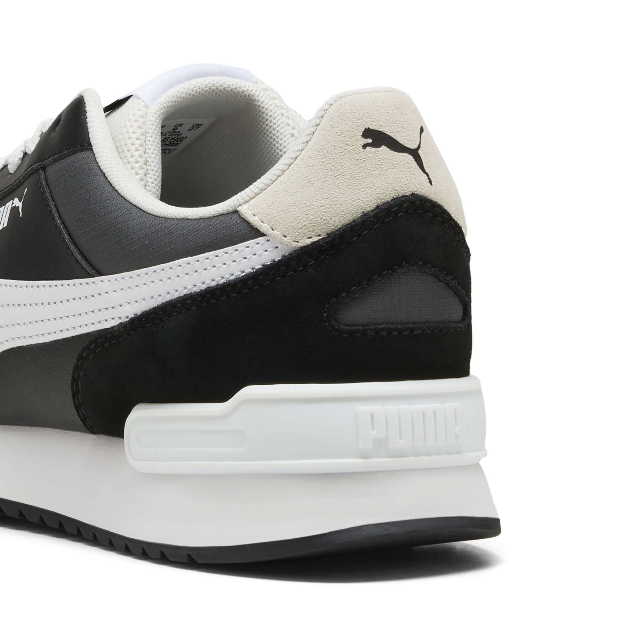 PUMA Adapter sneakers, Zwart/Grijs/Wit, Maat 44,5 thumbnail 5