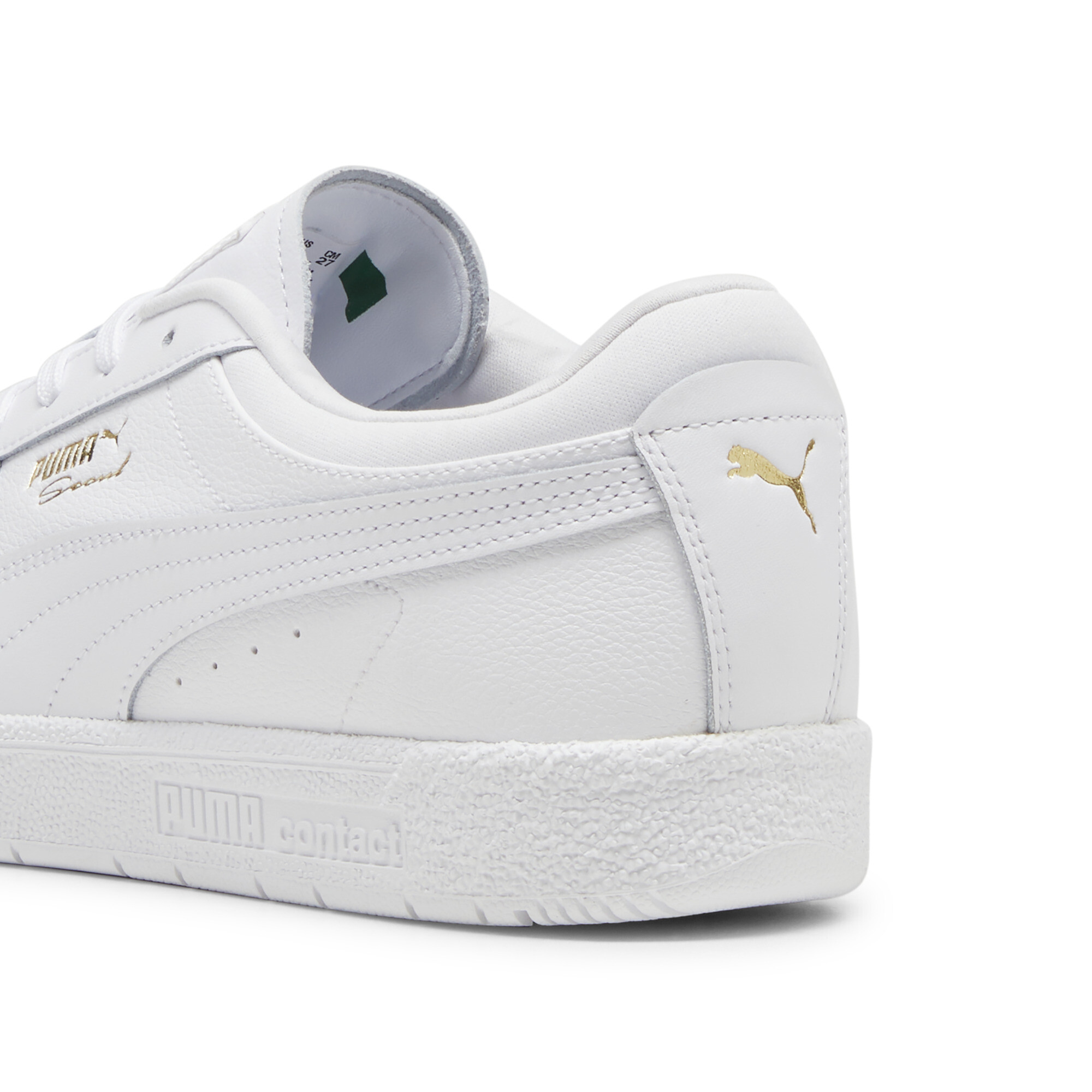 Kids' PUMA Seoul Leather Sneakers Unisex In White, Size EU 40.5