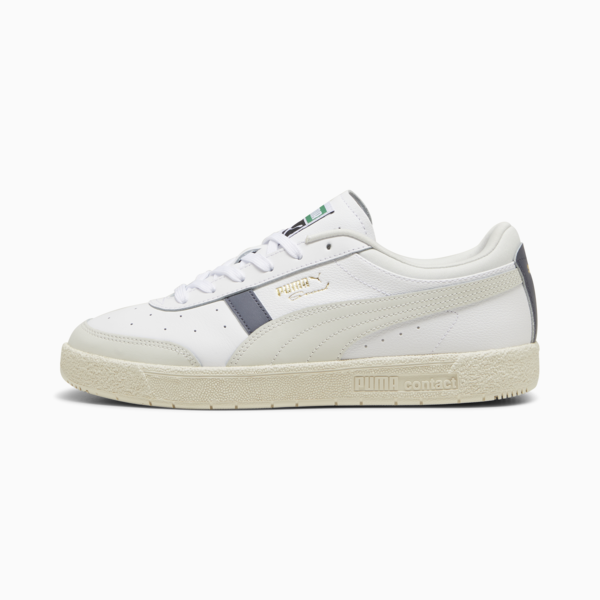 PUMA Seoul Leather Sneakers Unisex, PUMA White-Galactic Gray, large-ZAF