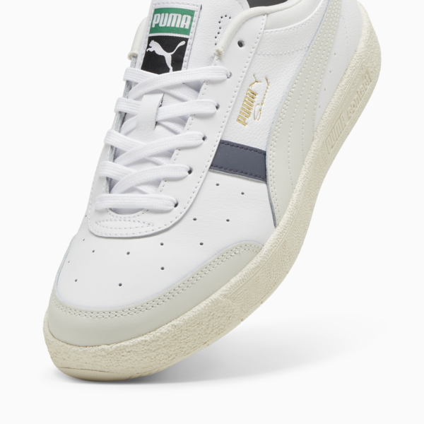 PUMA Seoul Leather Sneakers Unisex, PUMA White-Galactic Gray, large-ZAF
