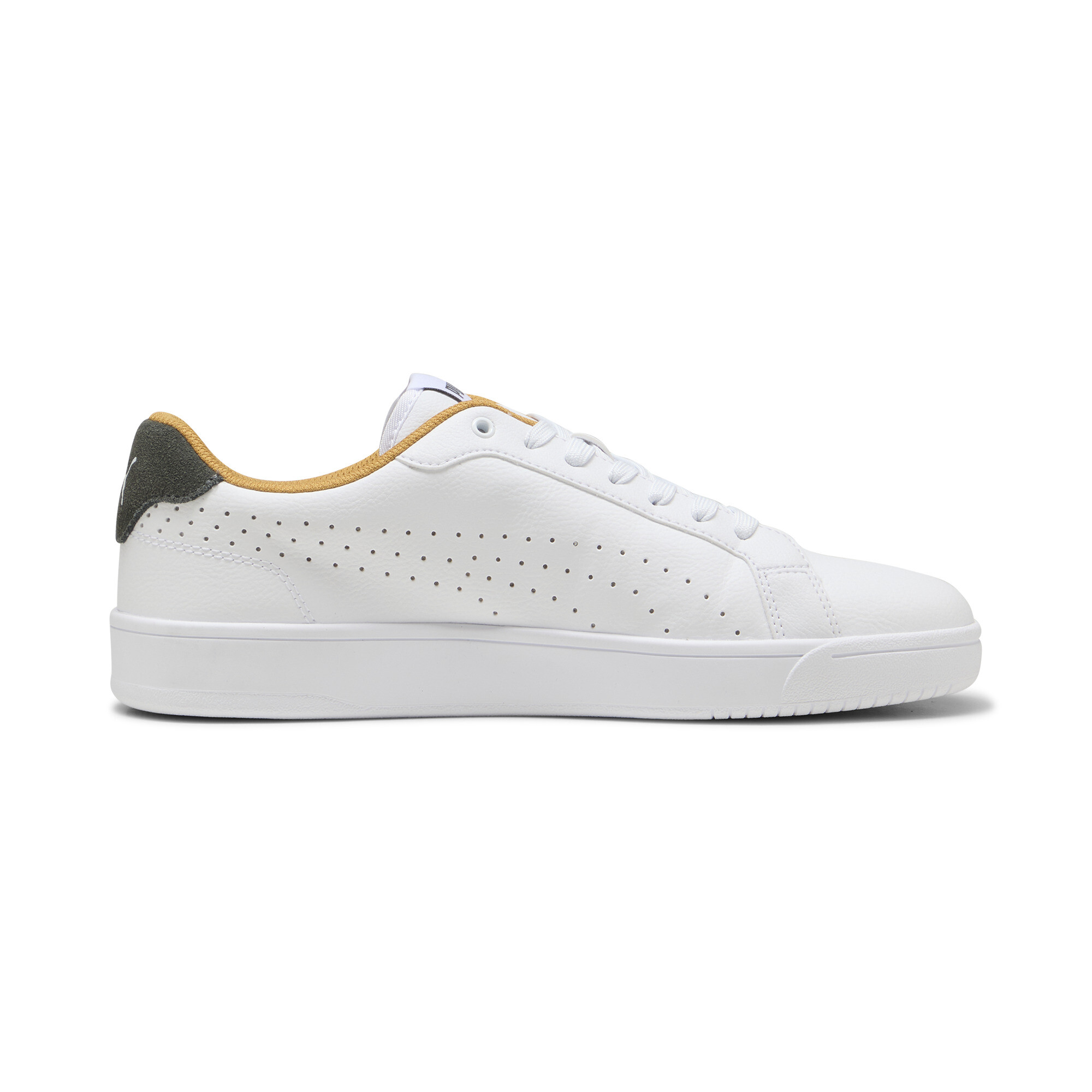 Puma Grounded Perf Sneakers, White, Size 37, Shoes