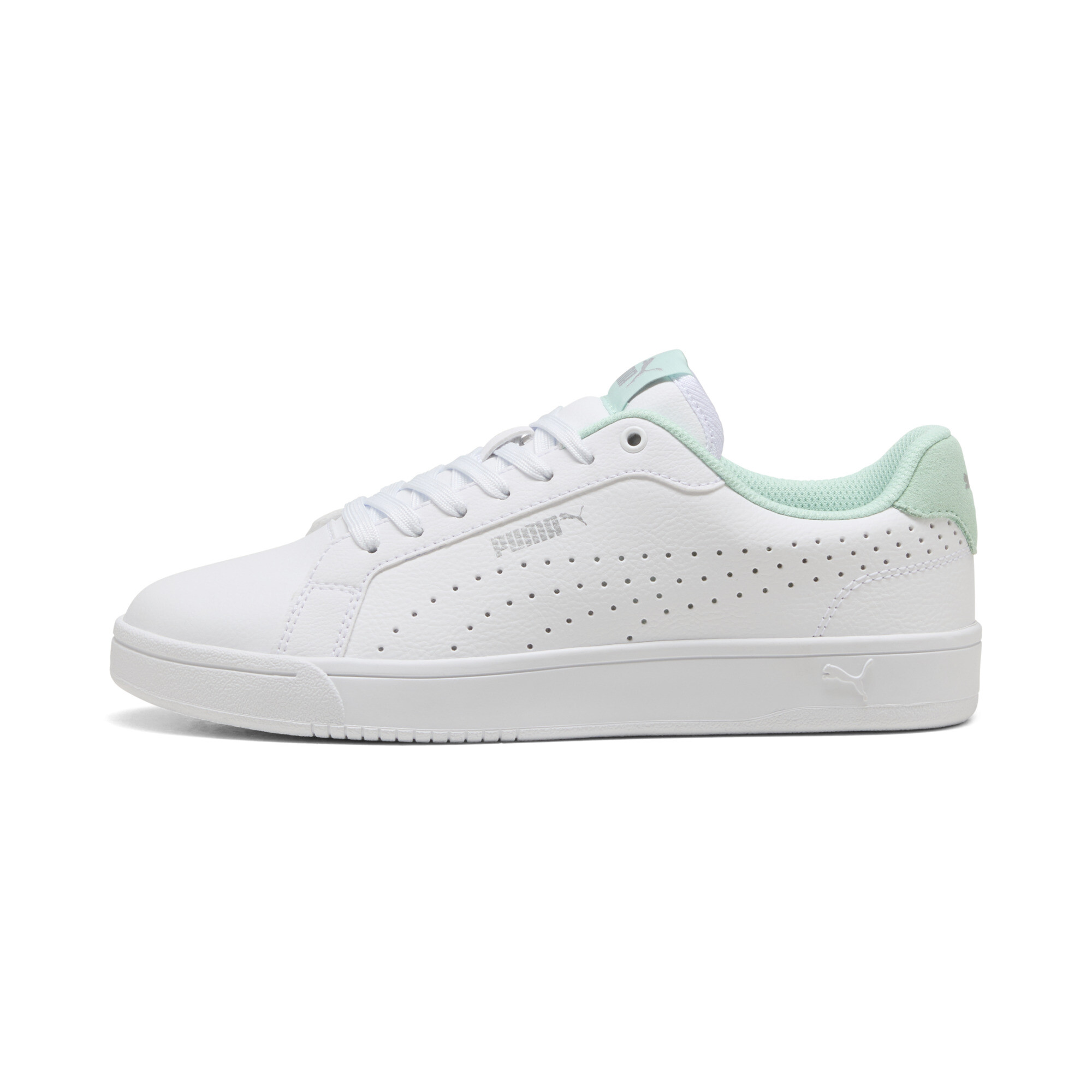 Puma Grounded Perf Sneakers Schuhe | White/Silver/Minty Burst | Größe: 38