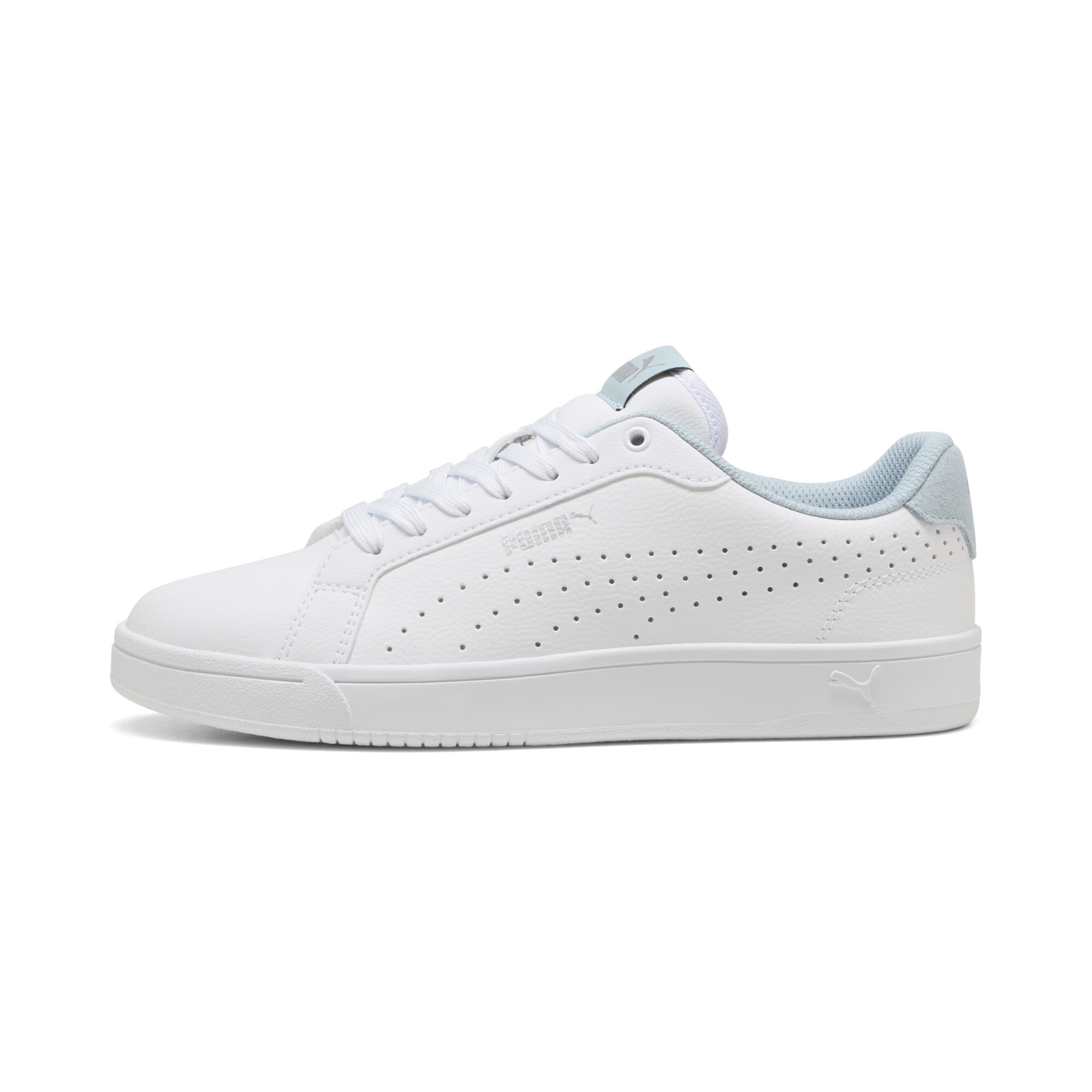 Puma Grounded Perf Sneakers Schuhe | White/Silver/Frosted Dew | Größe: 43