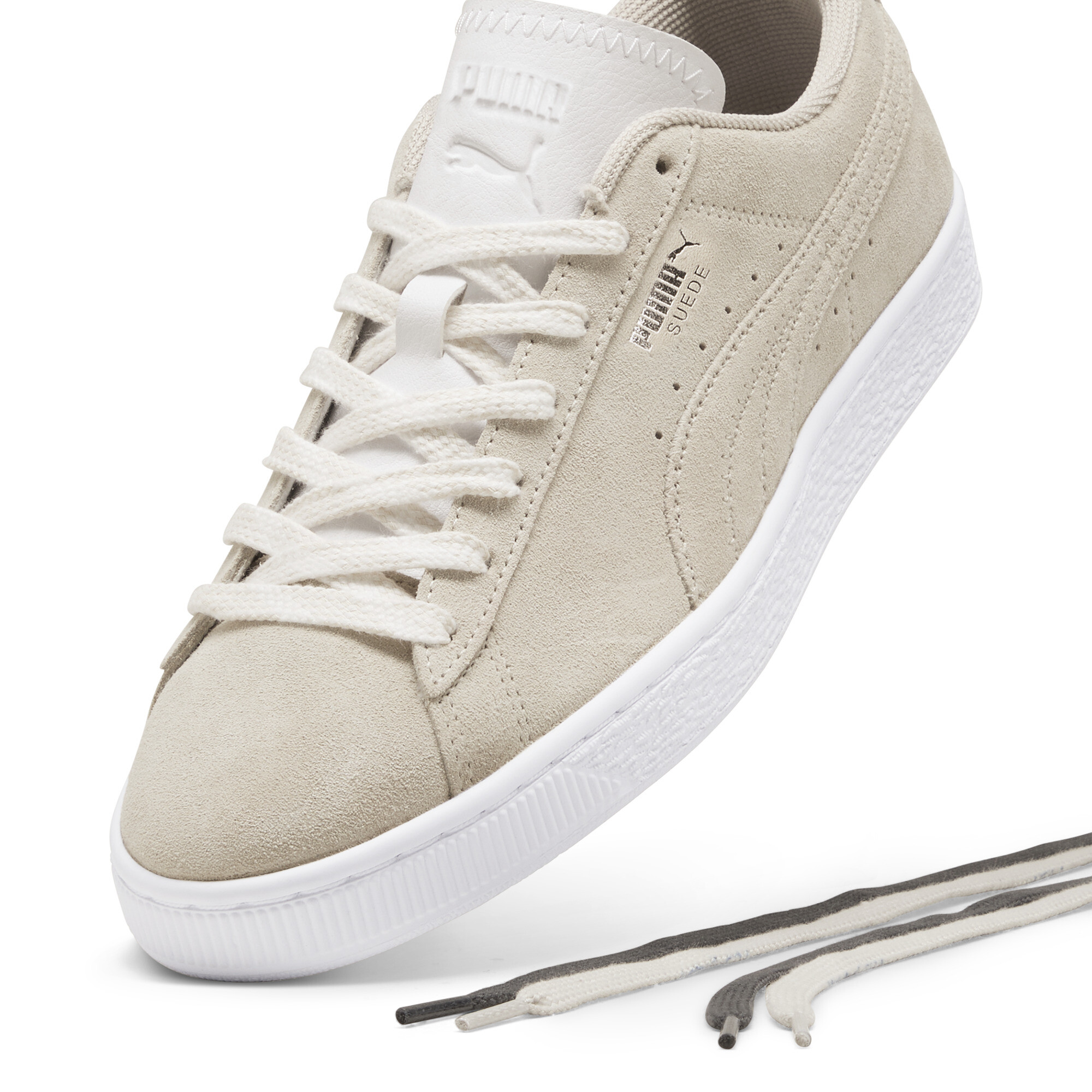 Clyde Premium sneakers, Wit, Maat 42,5 | PUMA