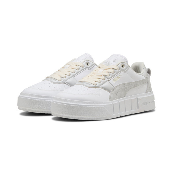 Zapatillas Cali Court Winter Volume para mujer, PUMA White-Feather Gray, large-ARG