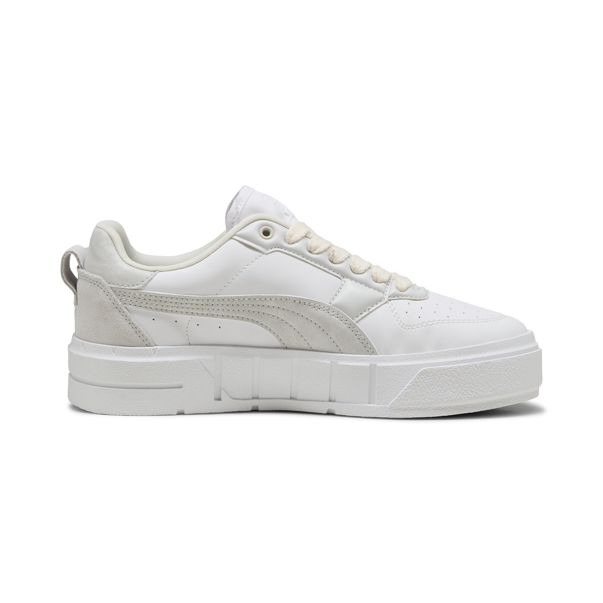 Women's Puma Cali Court Winter Volume Sneakers, White, Size 37, Shoes