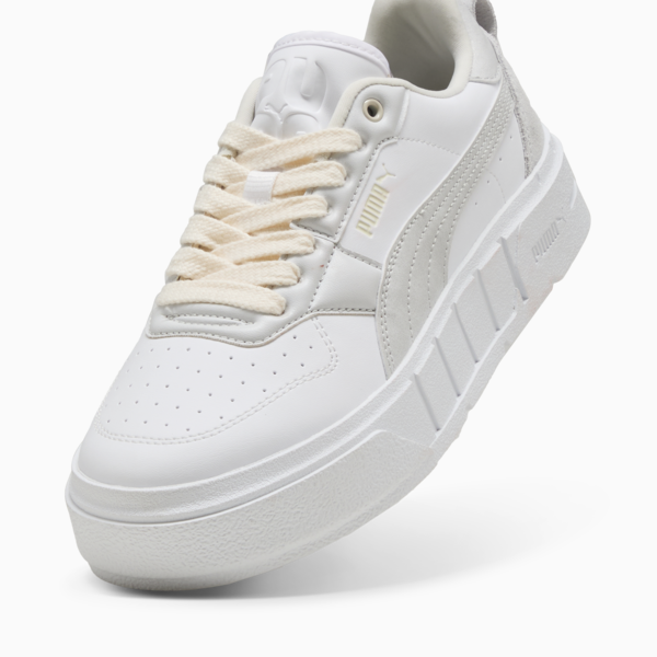 Zapatillas Cali Court Winter Volume para mujer, PUMA White-Feather Gray, large-ARG