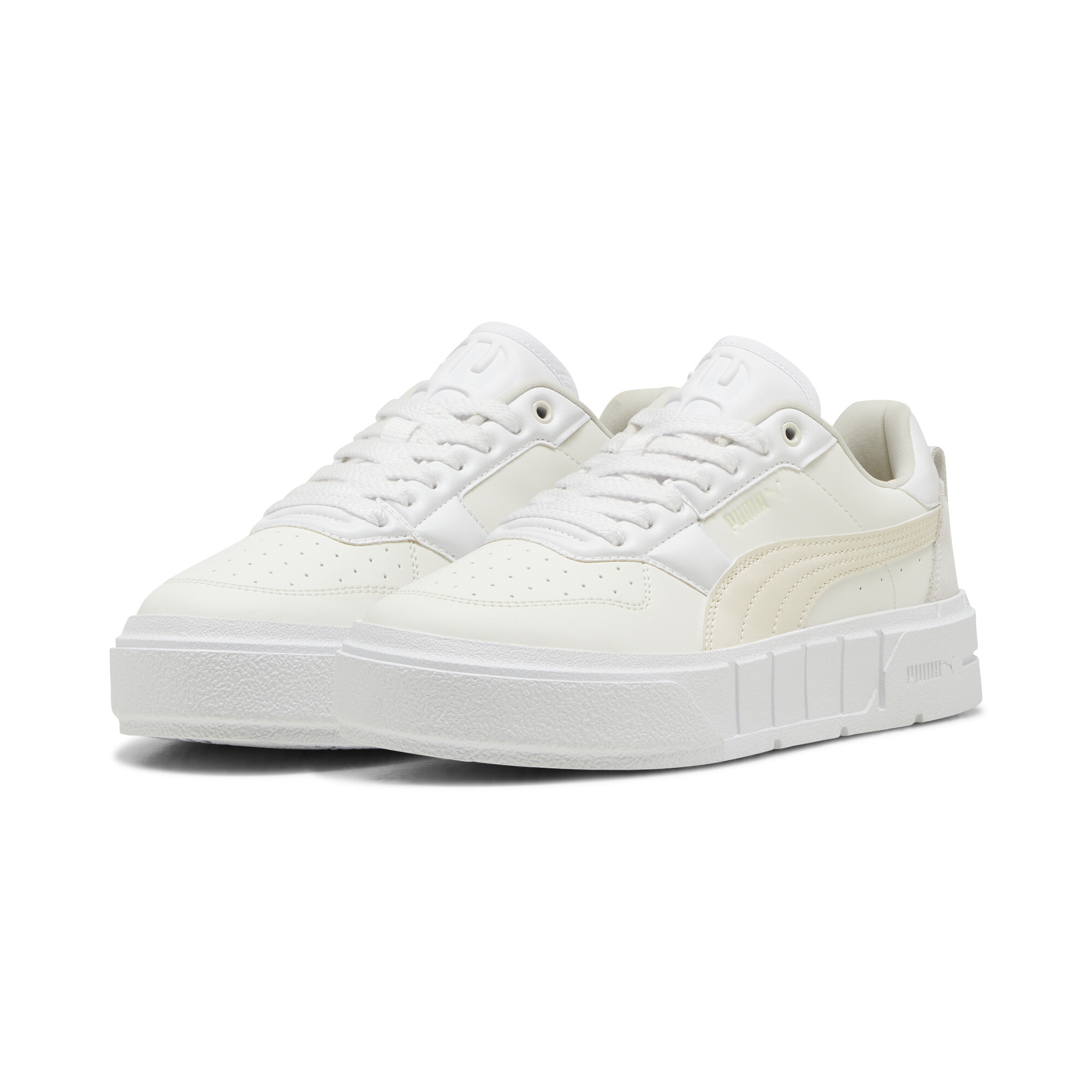 Women's Puma Cali Court Winter Volume Sneakers, White, Size 37.5, Shoes