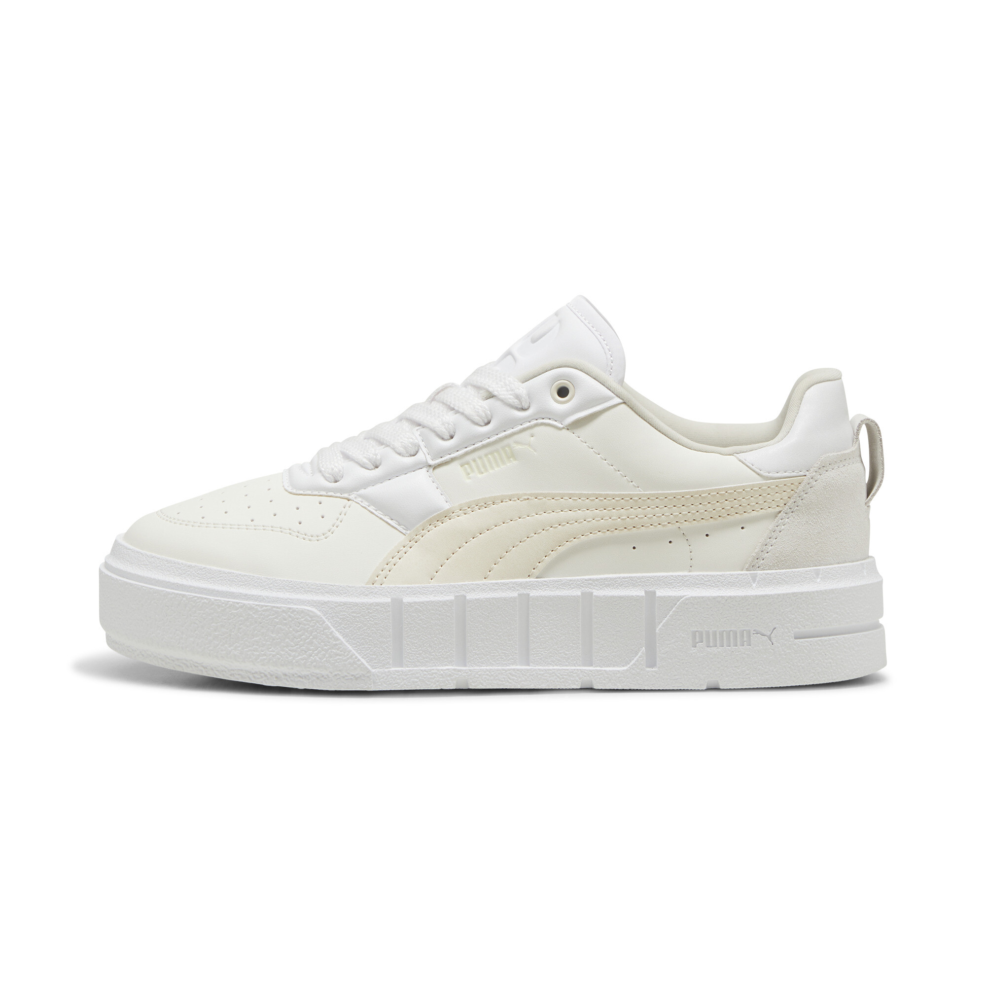 Puma Cali Court Winter Volume Sneakers Damen Schuhe | Mit Plain | Warm White | Größe: 42